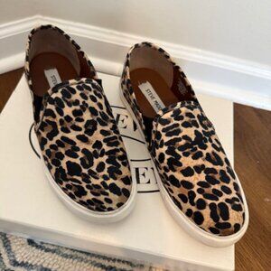 Gently Used Steve Madden Safary Leopard Print Slip On Shoes Women's Size 7